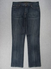 SD01453  RALPH LAUREN  CLASSIC STRAIGHT WOMENS JEANS sz10 DARK BLUE