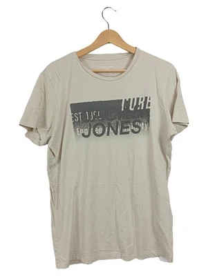 Jack & Jones T-shirt Homme Beige Coton Casual (EU 44, INT XS) - Photo 1/4