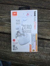 Brand New JBL Tune Flex Pure Bass Wireless Zero Noise Cancelling Earbuds   White