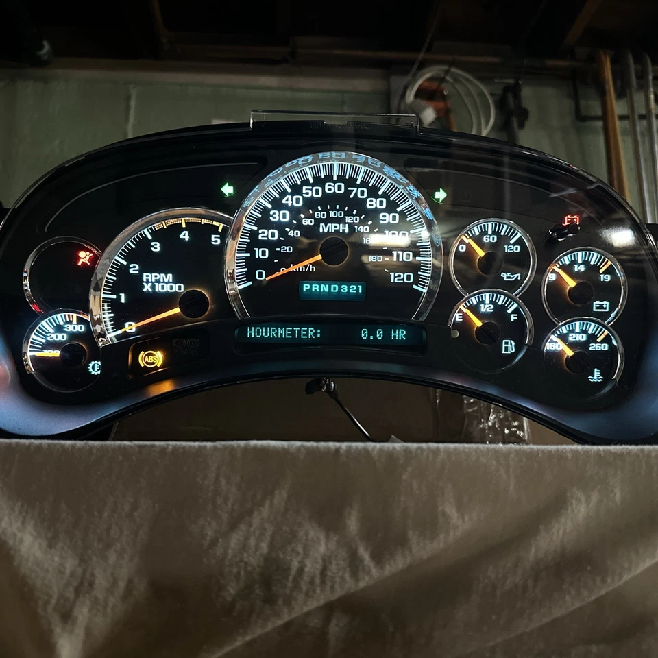 2003-2005 雪佛兰/吉姆西 Silverado Sierra LB7 LLY Duramax 仪器集群 15224144 — 第 4/4 张图片