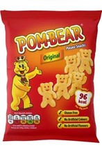 Pom Bear Original Salted Crisps Box of 36 x 15g Packets Snacks