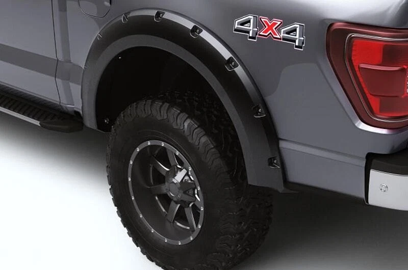 For Ford F-250 Super Duty 99-07 Forge Textured Black Front & Rear Fender Flares Foto 2 de 4