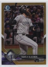 2018 Bowman Chrome Gold Refractor 47/50 Charlie Blackmon #79 0lp8