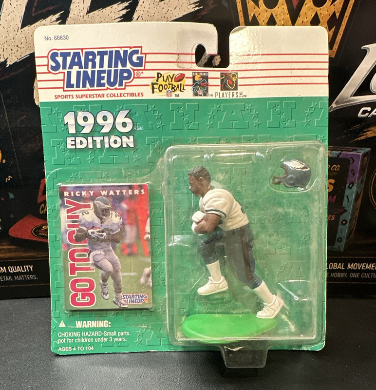 Starting Lineup 1996 Edition NFL Ricky Watters Figure w/ Trading Card MPN 68830