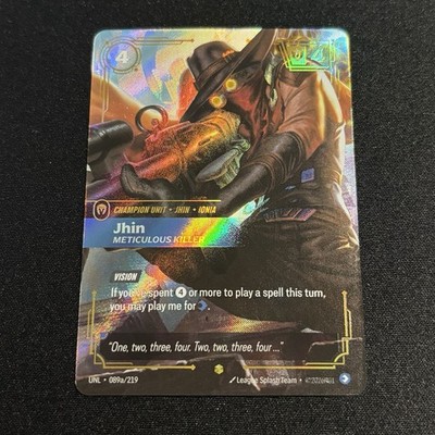 Jhin Metriculous Killer 089a/219 - Riftbound Unleashed - Showcase Foil English