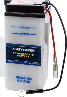 WPS Conventional 6V Std Motorcycle Battery RD60 100 XT125 200 6N4A4D