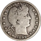 1899-O Barber Quarter