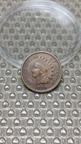 1890 Indian Head Cent Penny Nice F Fine                                     Y939