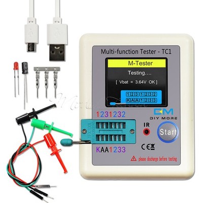 LCR-TC1 Transistor Tester TFT Diode Triode Capacitance Meter LCR ESR/NPN MOSFET