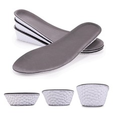 Leather Height Increase Insoles for Men Wowen Breathable Taller Cushion Shoes...