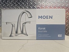 Moen Korek Centerset Bathroom Sink Faucet Brushed Nickel 84467SRN