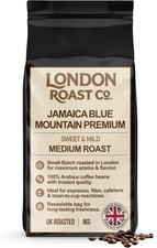 Jamaica Blue Mountain Coffee Beans 1kg Ground Filter Arabica Medium London Roast