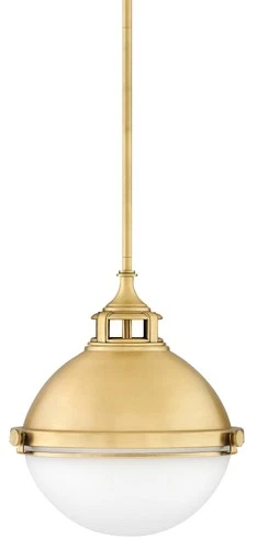 Hinkley Lighting 4834 Fletcher 2 Light 14"W Pendant - Brass - Picture 1 of 9