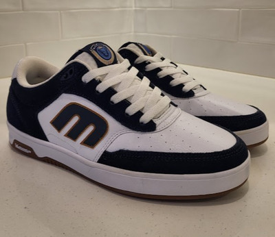 Etnies The Aurelien Michelin White Blue Gold Mens Size 9  Skateboarding Pro