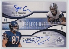 2009 SP Signature Edition 34/50 Scott Chandler Kellen Davis #R-JC Auto 9fc