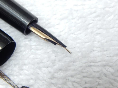 LOT# 108E. VTG MABIE TODD SWAN 1500 EYEDROPPER FOUNTAIN PEN. STUB NIB. image 4