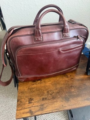 JOHNSTON & MURPHY Leather Satchel