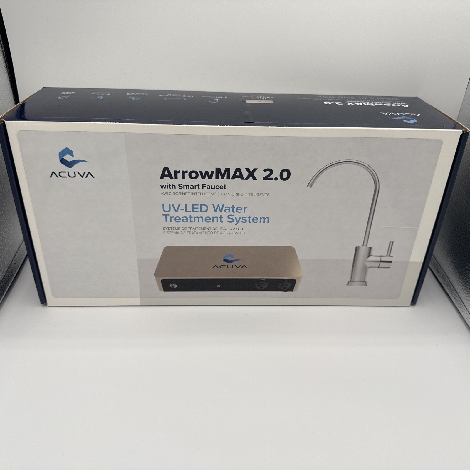 NEW Acuva ArrowMax 2.0 Dual-stage Microbial Under Sink Water Filtration System