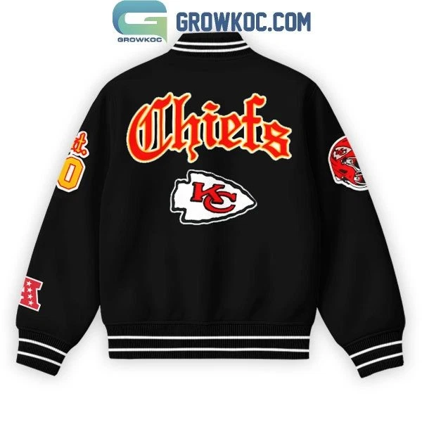 Chiefs Vintage Cream Old English Baseball Jacket