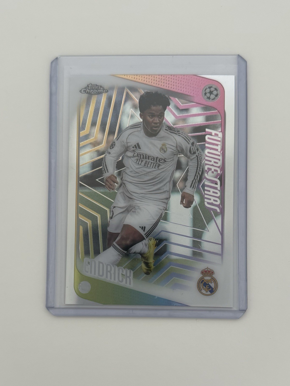 Topps 2025-26 Chrome UEFA Club Competitions #86 Future Stars Endrick Real Madrid