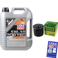 Mann Inspektionspaket 5L Liqui Moly Top Tec 4200 5W-30 FüR Mazda 3 2.0 CX-3