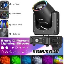 230W 48Prism LED Stage Lighting Gobo Moving Head DJ Disco Party DMX Beam Light