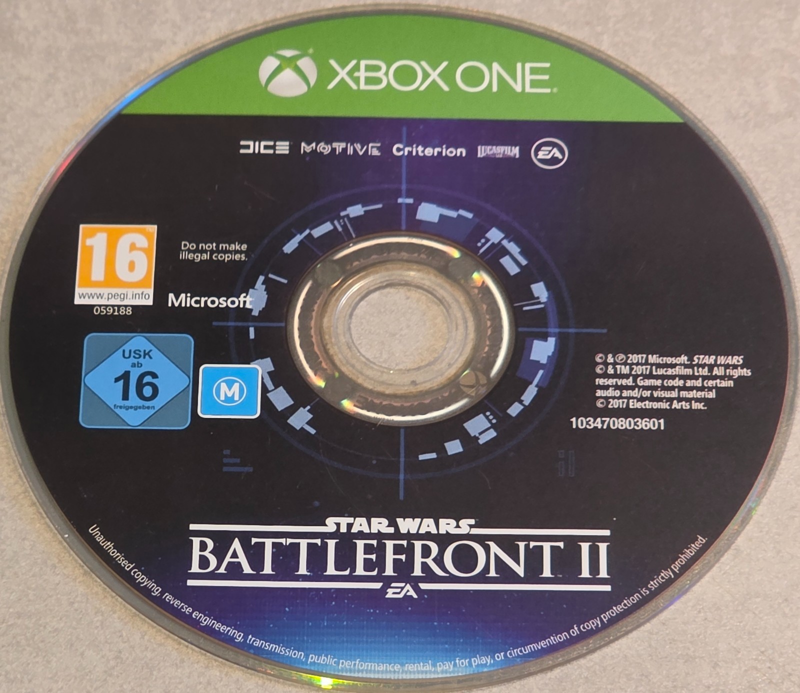 STAR WARS BATTLEFRONT II  MICROSOFT XBOX ONE X