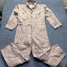 Carter Industries US Military Nomex CWU-27/P Flight Suit Coveralls Tan 42S