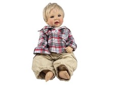 Künstlerpuppe Doris Stannat Vinyl Puppe 55 cm. leicht Schmutzig