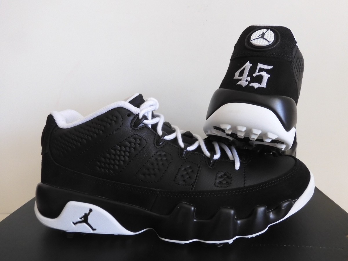 新品未使用 ナイキ ゴルフシューズ エアジョーダン9G FN6930-001 黒 Nike Air Jordan 9 Low G Golf Retro 9 Barons Black-White Mens