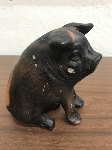 Antique Chalkware Piggy Bank - Picture 2 of 12