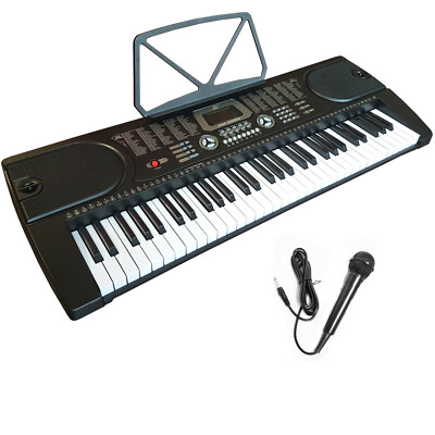 61 TASTEN KEYBOARD DIGITALES E PIANO KLAVIER LERNFUNKTION + GRATIS MIKROFON XXX
