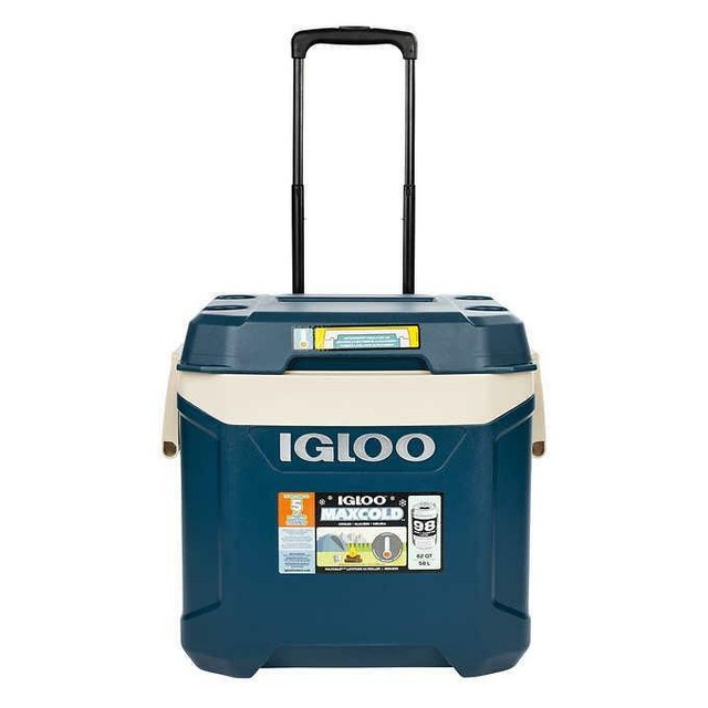 igloo maxcold 58l rolling cooler