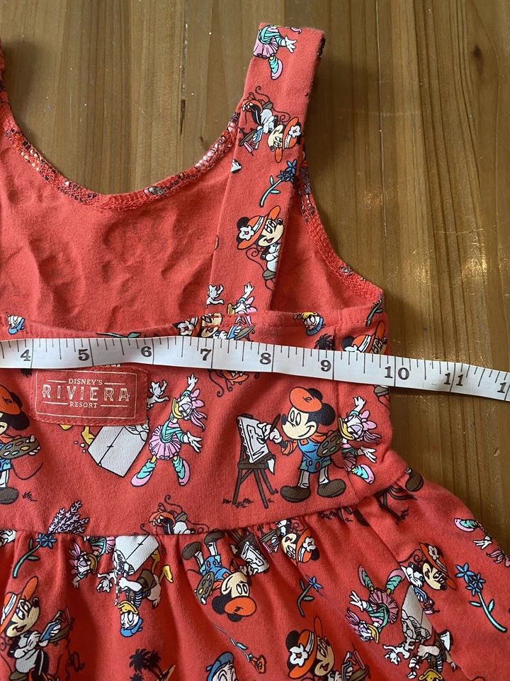 disneys riviera resort girls dress  size XS  printed design Rare Retired? - Image 4 of 4