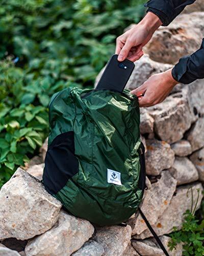 Hiking Daypack,Water Resistant Lightweight Packable Backpack 16L Army Green-2 - Bild 6 von 6