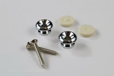 TG&T Chrome Beveled Strap Button Set of 2