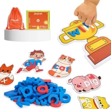 See & Spell Matching Letter Toy, CVC Word Game, Learning Educational Gift