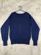 Polo Ralph Lauren Sweater Mens XL Blue Crewneck Long Sleeve Pullover Flaw