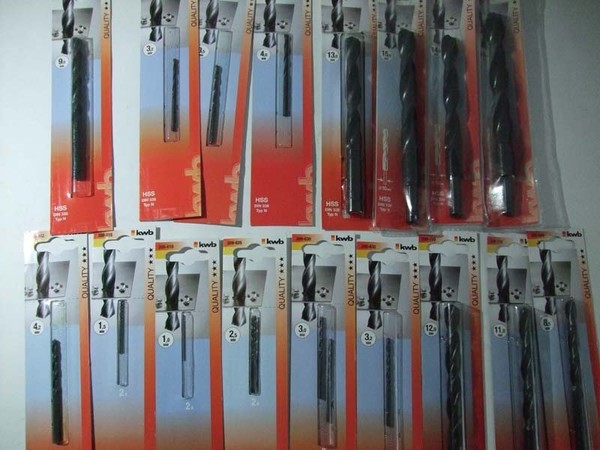 Bohrer Hss Ø 8,0- 12,0 Mm Kwb Metallbohrer Spiralbohrer 6 StüCk-image