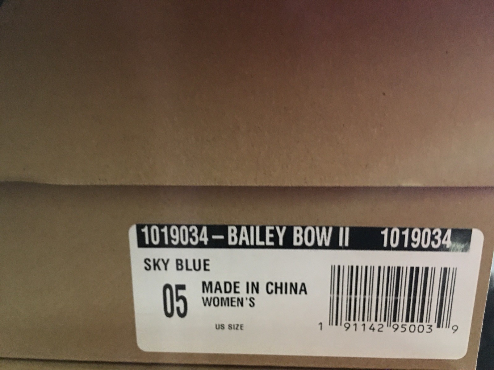 bailey bow ii metallic sky blue