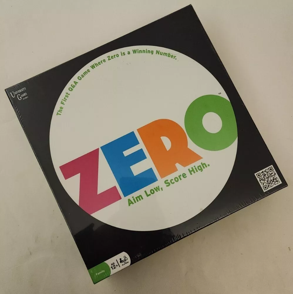 NEW ZERO BOARD GAME OPEN BOX UNIVERSITY GAMES HARD TO FIND RARE! FREE  SHIPPING!!