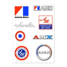 Amc Variety Stickers Amx Javelin Logo Emblem Badge 8 American Motors