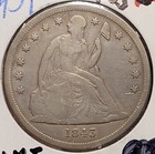 1843 Seated Liberty Dollar in Fine Condition