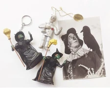 Vintage Wizard of Oz Collectibles, Wicked Witch, Tin Man Figures
