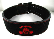 Powerlifting Fitness  Workout Weight Lifting Belt 4" x 10mm Thick Suede Leather