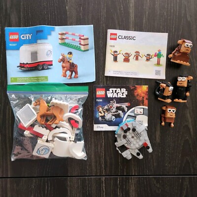 Lego City Horse Transporter 60327 Star Wars 75295 Lego Classic 11031 -Incomplete