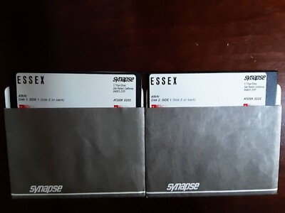 ESSEX by Synapse (released by Broderbund Software)  Original Disks  Atari 800
