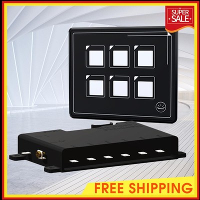 6P Switch Panel Buttons with Backlight LED Touch Control Box Useful for RV Yacht