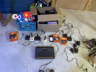 1982 ATARI CX2600 SYSTEM BIGGEST BUNDLE ATLEAST 40 GAMES AND EXTRA ITEMS