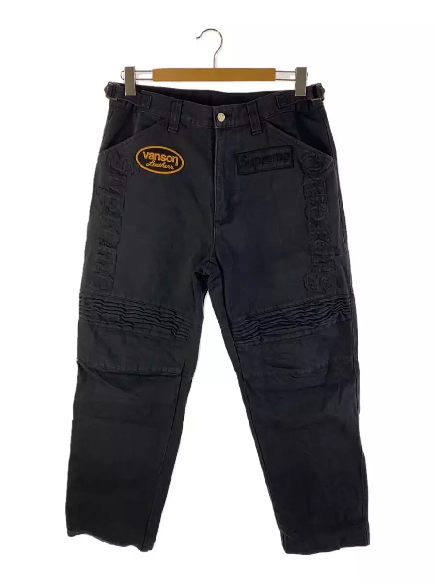 Rare pantalon de course denim SUPREME × VANSON Cordura bleu marine occasion du Japon taille 32